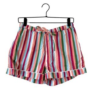 Printfresh Anthropologie Stripe‎ Pajama Shorts XS Lounge Cozy Colorful